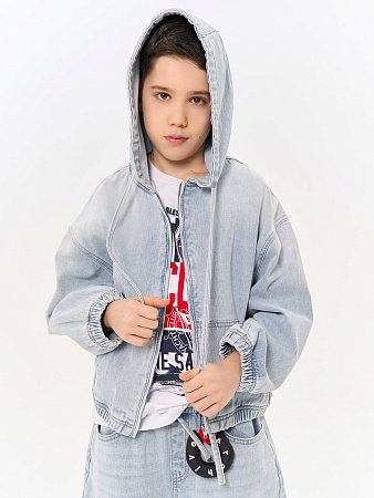 Бомбер деним для мальчика